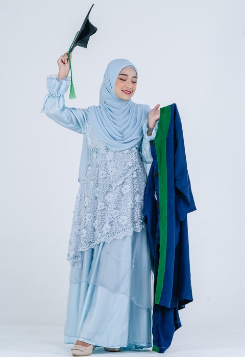 Luthfiyah Sky Blue Dress
