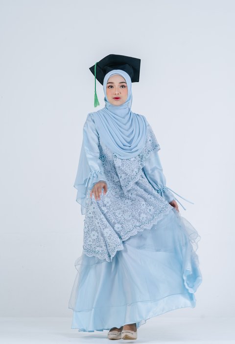 Luthfiyah Sky Blue Dress