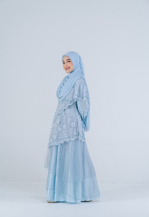 Luthfiyah Sky Blue Dress
